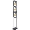 Lucide 00726/03/30 Stojanové svietidlo LUUK E27, 3x40W, IP20, čierna