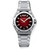 Strieborné pánske hodinky Bomberg Watches s ocelovým pásikom EDGE RED 43MM Automatic