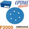 Brúsny papier pre excentrickú brúsku, P2000, Priemer: 150mm, 6 dier, 100 kusov