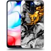 Picasee silikónový prehľadný obal pre Xiaomi Redmi 8 - Black Gold 2