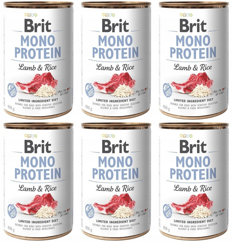 Brit Mono Protein Lamb & Brown Rice 6 x 400 g