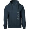 Hory bicykel úsmev - Oversized mikina dámská Moon - kratšia + širšia - 2XL ( Tmavomodrá (takmer čierna) )