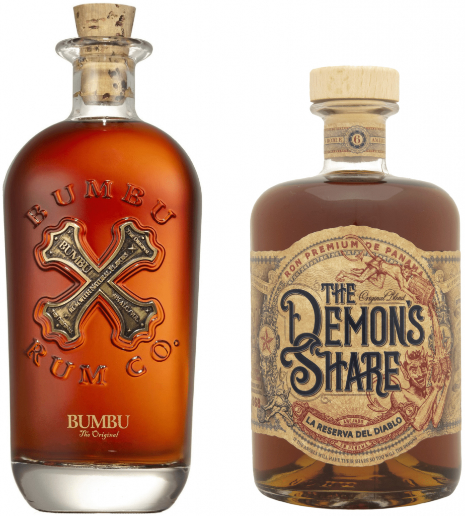 Bumbu Rum + The Demon\'s Share Rum 40% 2 x 0,7 l (set)