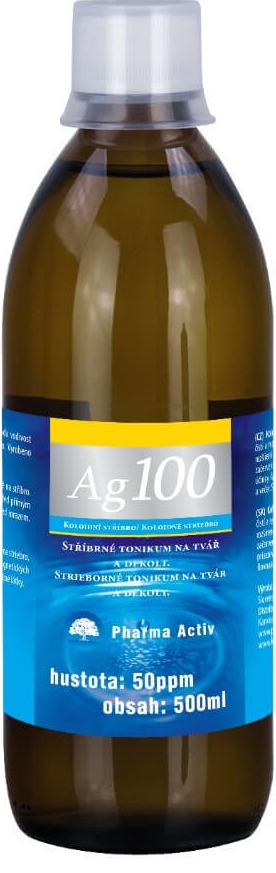 Pharma Activ Koloidné striebro Ag100 50ppm 500 ml