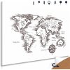 Obraz na korku nádherná mapa v umeleckom prevedení