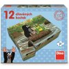 DINO Obrázkové kocky Krtko a zvieratká, 12 kociek