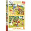 Puzzle Medvídek Pú Den v zahradě 2x24 dílků