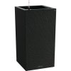 Lechuza Canto Slatestone plastový kvetinový stĺp 30 x 30 x 56,8 cm grafitovo čierny vrátane zavlažovacieho systému, vložky pre rastliny a ukazovatele hladiny vody