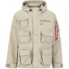 Alpha Industries prechodná bunda HOODED CARGO JACKET vintage sand Farba: béžová, Veľkosť: L