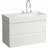 Laufen Lani skrinka 88x45x51.5 cm závesná kúpeľňová skrinka pod umývadlo biela H4039621122611