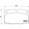 Sada brzdových platničiek kotúčovej brzdy BREMBO P 59 005