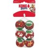 Kong Dog Holiday Airdog Lopta s pískatkom tenis pre psy, 6 kusov, veľ. S