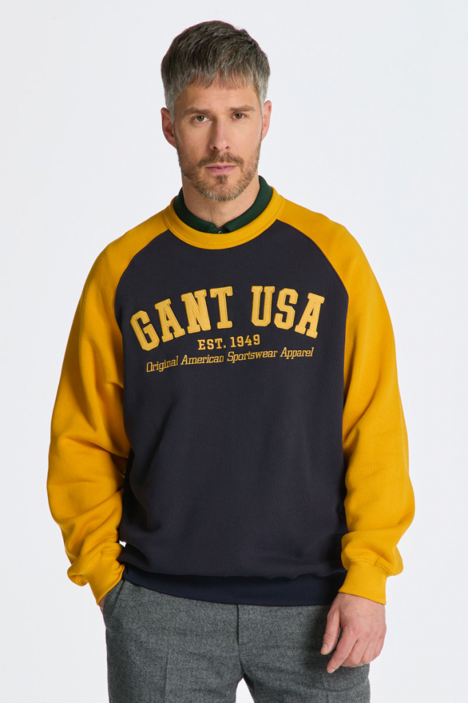 Gant GANT USA C-NECK modrá