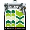 Reflective Berlin Reflective Shapes Chevrons green uni