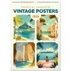NOTIQUE Nástenný Vintage plagáty tropické raje 33 x 46 cm 2026