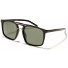 POLARIZED UNISEX OVAL BROW slnečné okuliare Čierne-strieborné