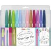 Pentel kaligrafické štetce sada brush sign 12 pastelových farieb