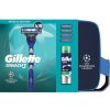 Gillette Mach3 Darčeková sada pre mužov (Gillette Mach3 strojček + 4 náhradné hlavice + Gillette Sensitive gél na holenie 200ml+taška)