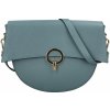 Dámska kožená crossbody bledomodrá - Delami Nora modrá
