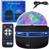USB LED projektor a nočná lampička RGB 360° s diaľkovým ovládaním