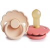Frigg Dvojbalenie cumlíkov frigg daisy pink cream/ poppy, 6-18m, kaučuk