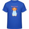 Premium tričko Nápis Dog Lover a psík royal