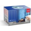 Sveteľný záves - 100 ks studených bielych microLED - 3 x 1 m - 230V - s diaľkovým ovládačom