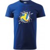 Volejbal lopta v triku - Klasické pánske tričko vyššej gramáže - S ( Kráľovská modrá )
