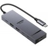 UGREEN CM828 6v1 hub - HDMI / 3x USB-C / 2x USB-A na USB-C - tmavo šedý - možnosť vrátiť tovar ZADARMO do 30tich dní