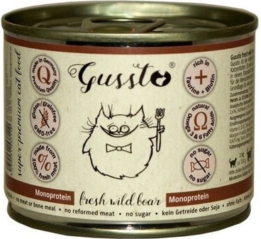 GUSSTO Cat Fresh Wild Boar pre mačky diviak 200 g