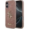 Guess PU Fixed Glitter 4G Metal Logo kryt pre iPhone 17, ružový 57983127131