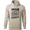 1976 v kocke - Mikina pánska Cape s kapucňou - XL ( Ľadovo sivá )