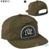 Fox šiltovka Single Track snapback hat, olivovo zelená, one size
