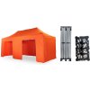 Nožnicový párty stan 3x6 m TENTino SMALL HEXAGON Farba opláštenia: 6A - ORANŽOVÁ