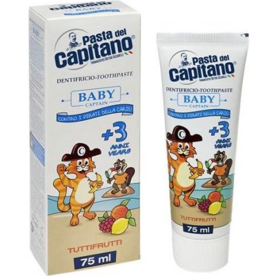 Pasta del Capitano Baby Tutti-Frutti detská zubná pasta 75 ml