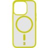 Zadný kryt Cellularline Pop Mag s podporou Magsafe pre Apple iPhone 15 Pro Max, číry/limetkový