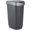 Rotho Odpadkový koš TWIST 25 L - stříbrný
