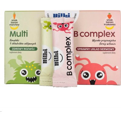 Hilki Multi + B Complex Set pre deti 30+30 sáčkov