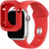 AppleKing silikónový remienok so silikónovým puzdrom na Apple Watch 45 mm / 44 mm - červený - možnosť vrátiť tovar ZADARMO do 30tich dní