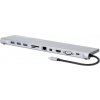 Manhattan USB adaptér Manhattan Docking Station USB-C na HDMI, MiniDP, VGA, RJ45, 3x USB, SD