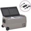 Chladiaci box s kolieskom a adaptérom čierno-sivý 36 l PP a PE-ForU-3154638