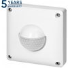 Biely PIR pohybový senzor 160°, IP65, 500W