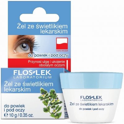 FlosLek Laboratorium Eye Care gél na očné okolie s očiankou 10 g