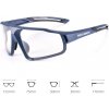 Cyklistické fotochromatické okuliare UV400 - Rockbros SP216BL - modré