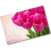 Doska na krájanie tvrdená Ružové tulipany 80x52 cm