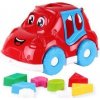 Teddies Auto vkladačka plast 17x23cm 2 farby v sieťke 12m +