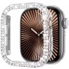 Glitter diamond bumper kryt pre Apple Watch 10 (42 mm) Farva: Číra