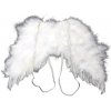 Anjelské krídla z peria biela
