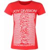 Rock off Tričko metal Joy Division Unknown Pleasures FP RED Čierna