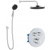 kielle Sprchový set s termostatickou batériou pod omietku, na 2 spotrebiče, s príslušenstvom a telesom, chróm 20602SPT20